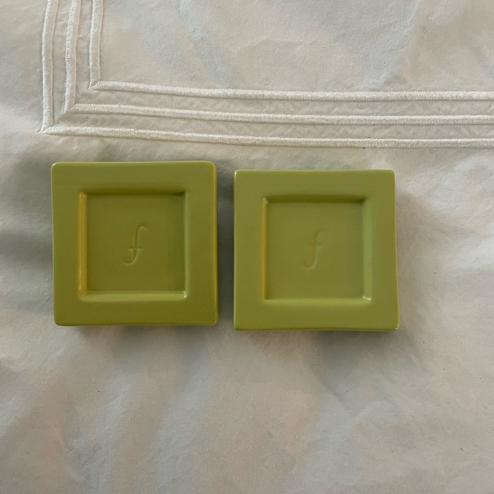 Green Square Ceramic Tea Forte  Bag Holder